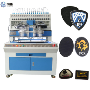 18 colors automatic pvc label making machine to make rubber labels for clothing
